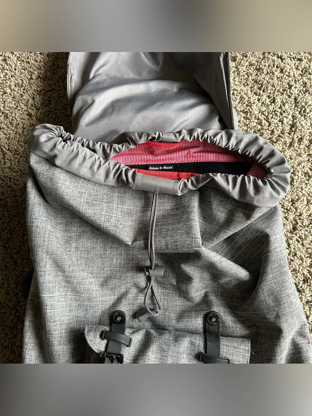 Herschel Supply Co Little America 25L Backpack Gray Raven Crosshatch Laptop 18